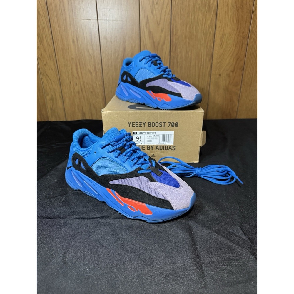Adidas Yeezy Boost 700 Hi-Res Blue Mens Size 9.5 Excellent Condition - Picture 1 of 11